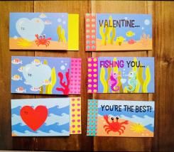 Préparation des cartes pour la Saint Valentin.