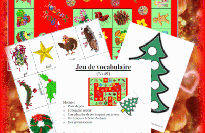 Un jeu de vocabulaire pour Noël
