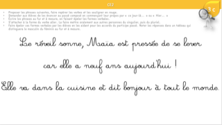OrthoGraphCE2 : Concordance des temps