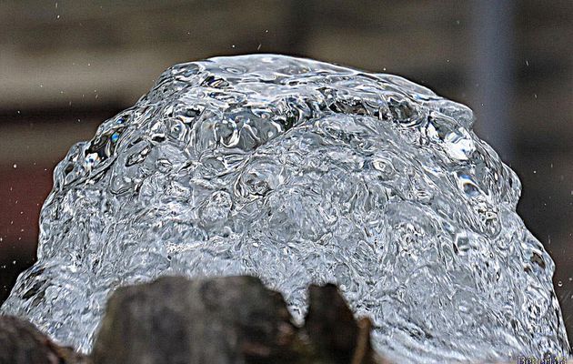 une fontaine à la Gacilly