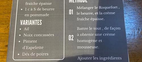 Recette : Crème de Roquefort du Roc Nantais