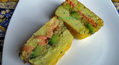Terrine chaude à la truite, poireau et p de terre