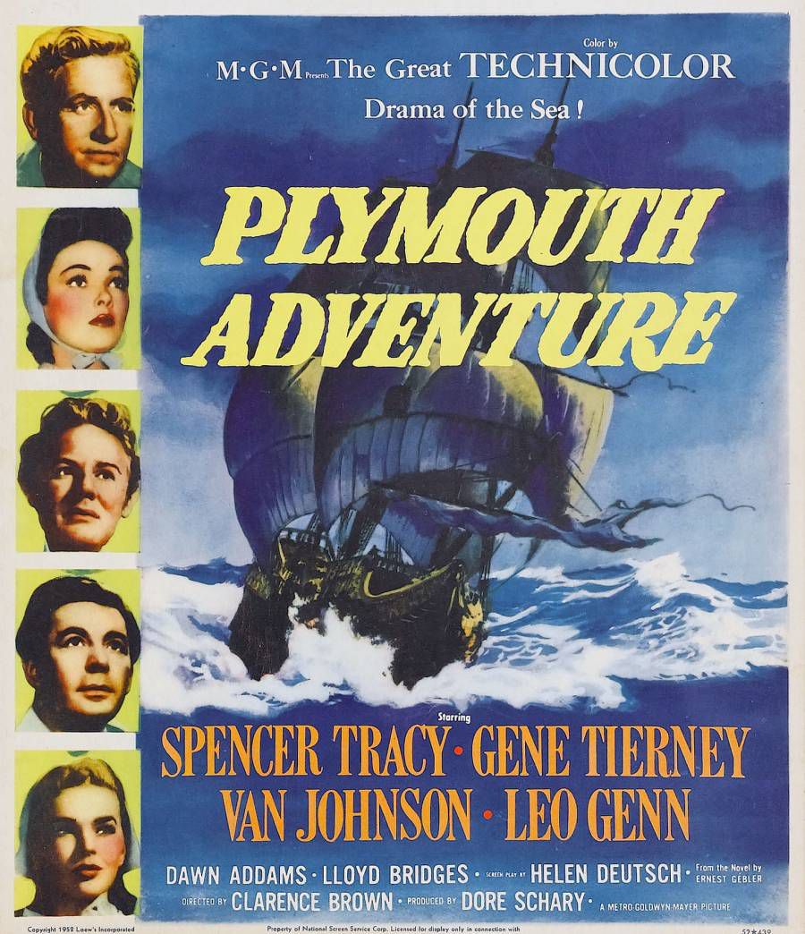 PLYMOUTH ADVENTURE BOX OFFICE USA 1952
