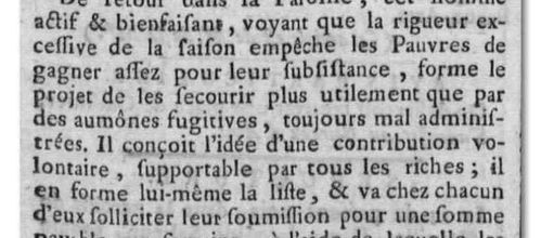 Les Resto du Coeur avant l'heure