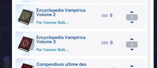 Compétence "Coutumes des vampires"