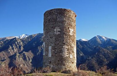 La Tour de Goa (1.268 m) depuis Vernet-les-Bains (670 m)