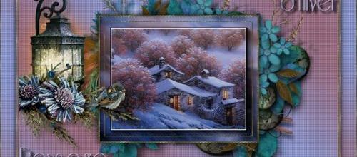  Paysage d'hiver .