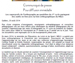 Les superhéros de l'orthographe au quotidien (1er cycle)