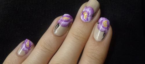 Violettes en one stroke + mon avis sur la peinture Oumaxi