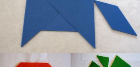 Pâques en tangram