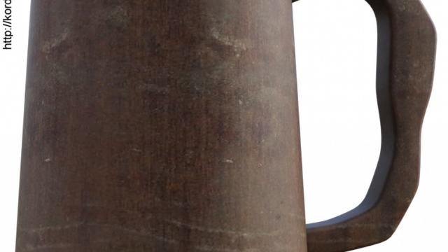 Chope en bois médiévale (tube, render, poser)