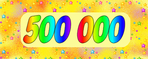 YOUPI !!! 500 000 visiteurs : MERCI !!!