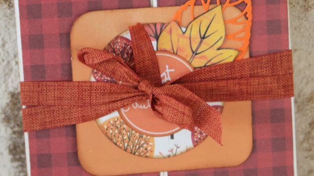 Le scrap de Margot / Une toute première carte automnale