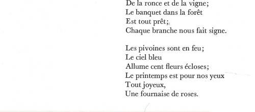 CHANSON DES OISEAUX (Victor Hugo)