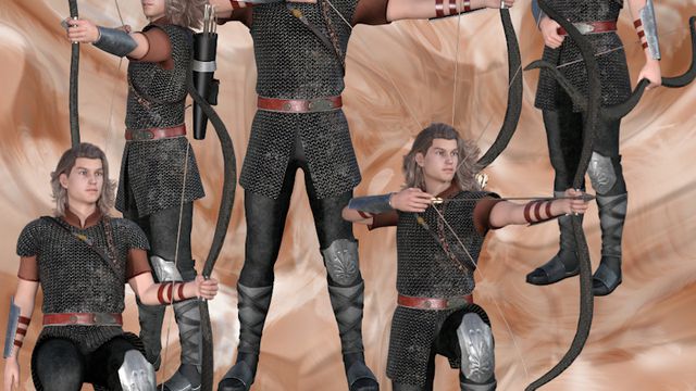 Guillaume l'archer (tubes homme - render)