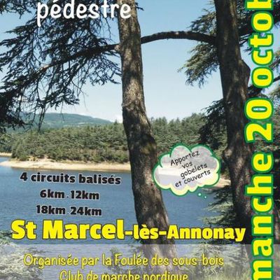 randonnée pédestre st marcel les annonay