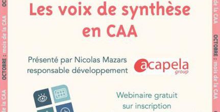 Les voix de synthèse en CAA (webinaire 19 oct 2022)