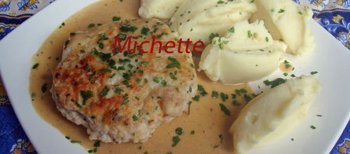 Tournedos de lapin, jus au vin blanc, purée parfumée à la noisette