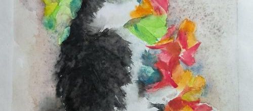 Chaton à l'aquarelle