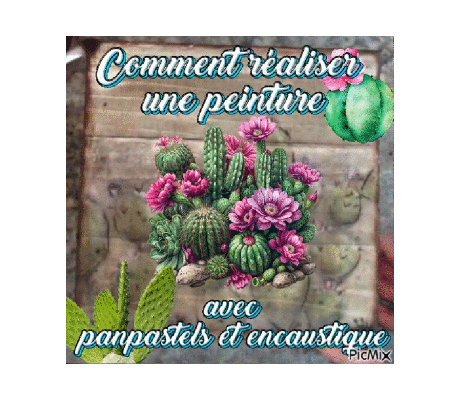 Dessin et peinture - vidéo 4475: comment réaliser une peinture avec du panpastel et de l'encaustique ? - pastel.