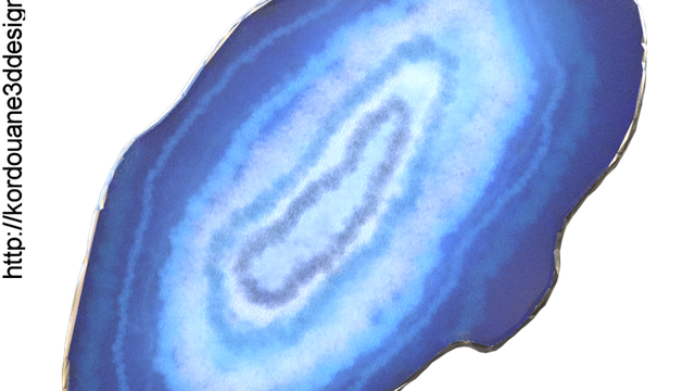 Tube : Pierre d'agate bleu (render)
