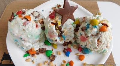 Crème glacée aux m&m's