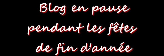 Bonnes fêtes de fin d'année - Pause