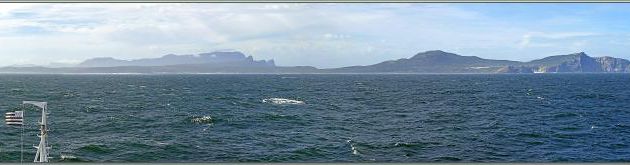 Panorama documenté de Peninsula Cape avec le Cap de Bonne Espérance et Cape Point - Afrique du Sud