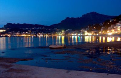 Baie de soller la nuit