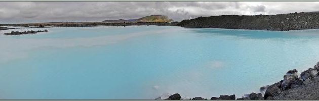 07/06/2023 : visite de la zone publique du Blue Lagoon, les bassins des bains ne sont pas accessibles sauf en payant l'entrée (cher, très cher !) - Péninsule de Reykjanes - Islande