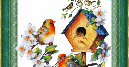 CADRE AVEC OISEAUX