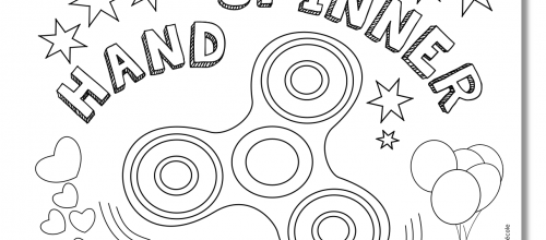 Coloriage -  hand spinner