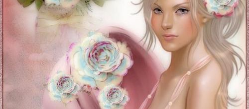  Rose peinture ...