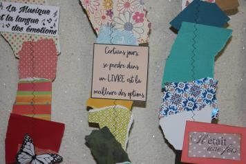 Guirlande de papiers cousus