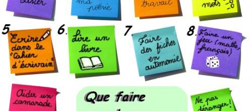 Que faire quand on a fini...