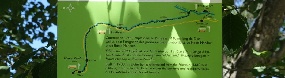 Deux bisses à Haute Nendaz #2 Le Bisse du Mileu
