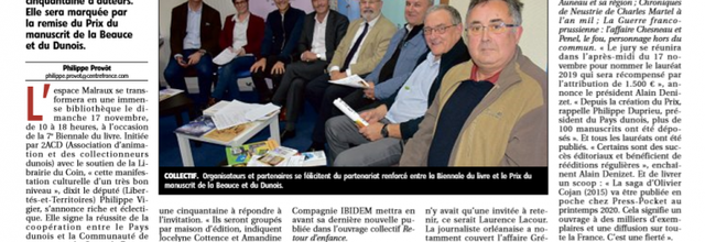 Article de l'Echo Républicain du 23 octobre 2019