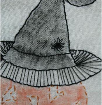 Citrouille (broderie encrée)