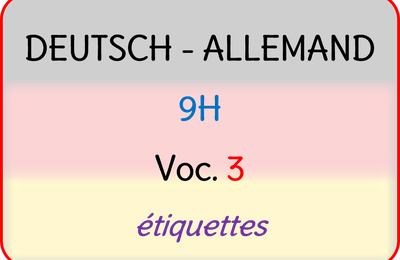 9H Allemand : VOC 3