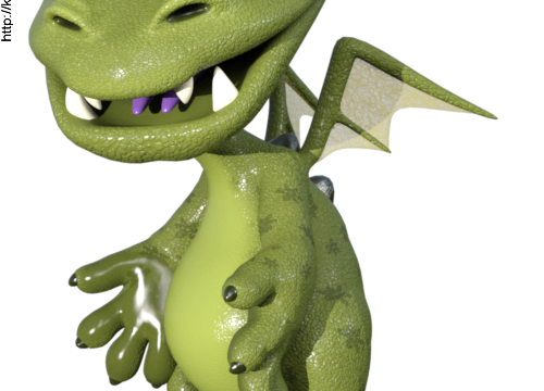 Tube de petit dragon (image-toon)