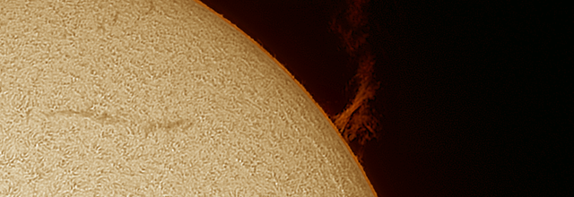 La spectaculaire protubérance solaire du 23 août 2025