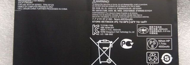 Batteria per HP HSTNN-UB7F TPN-W124 916365-541 916809-855 HSTNN-LB7R - KN02XL (4600mAh/37.2WH) batteria di ricambio