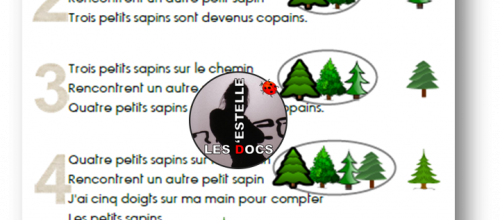 Comptine numérique Les sapins coquins