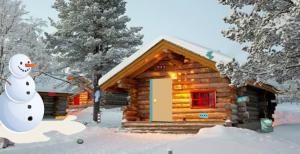 Genie Winter cabin Christmas celebration escape