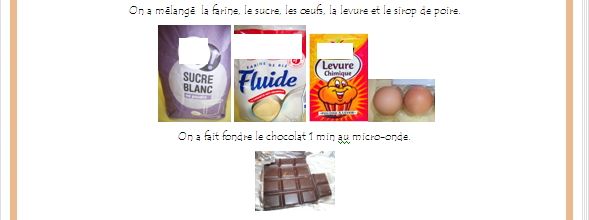 Recette du gâteau poire-chocolat au micro-onde