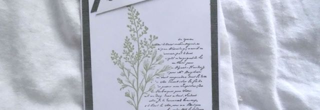 Deux cartes de condoléances .