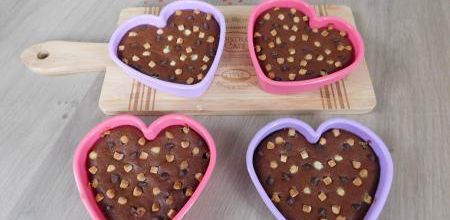 Cœurs fondants aux 3 chocolats 