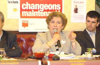 Catherine Trautmann à Châtillon sur Seine...