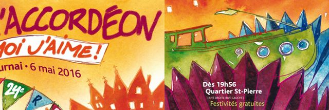 Fête de l’accordéon, à Tournai (B) le 6 mai