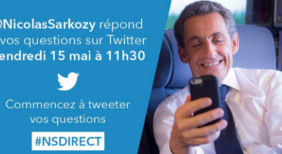 Sarközy sur touitteur. Deux bouffonneries dans une phrase.